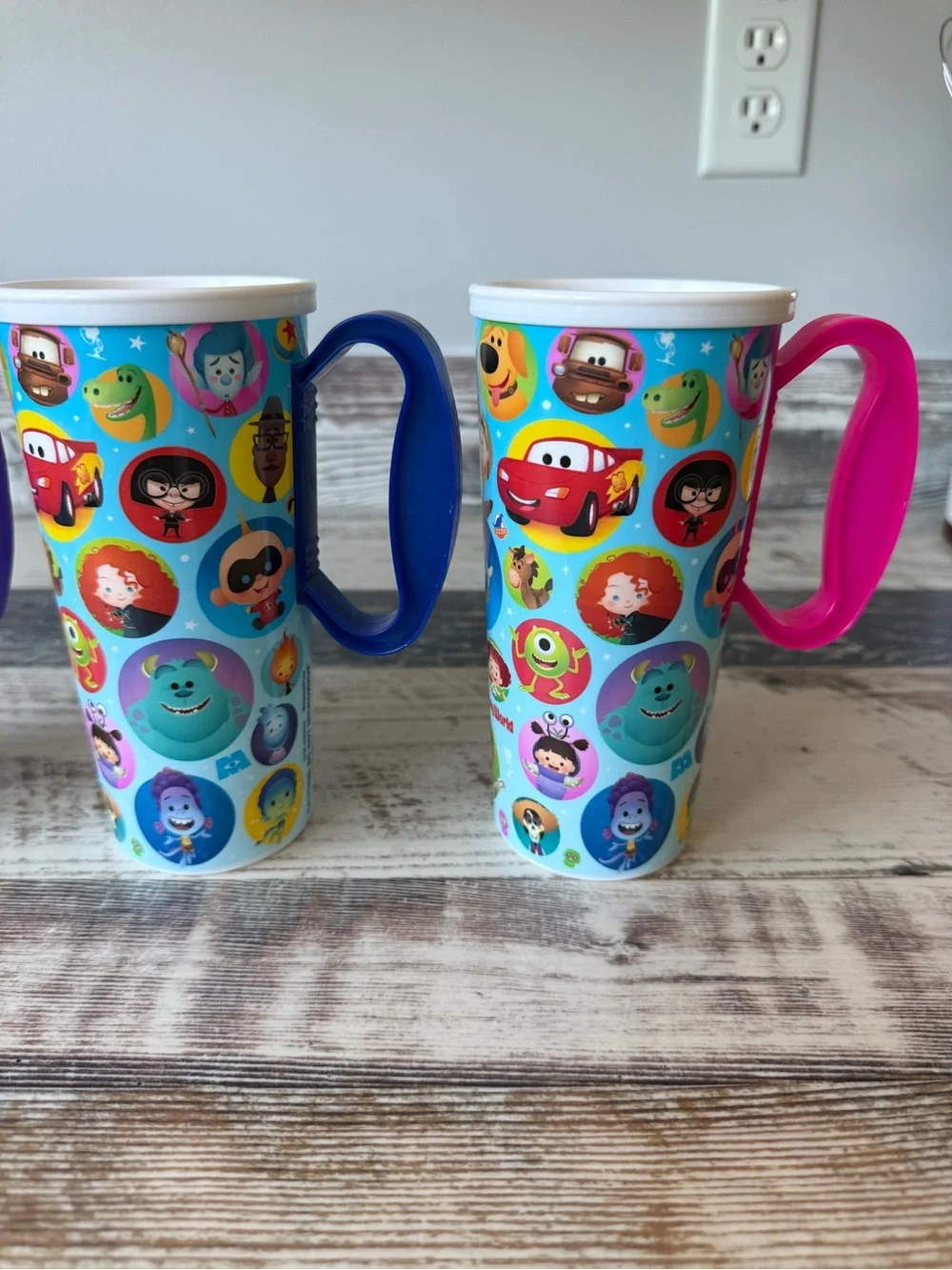 Set of 3 Walt Disney World Resort Reusable Refillable Mugs 2026 NEW Design